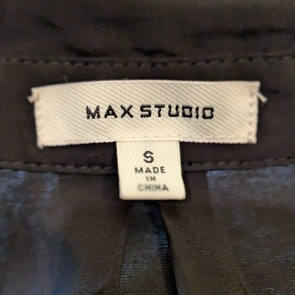 Max Studio Long Sleeve Black Button Down Blouse, Size S, Gently Used! EUC - Picture 6 of 8